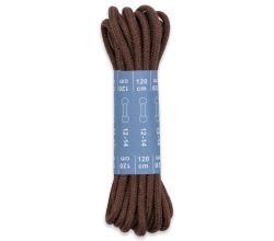Okrúhle šnúrky 3 mm, 120 cm, hnedé