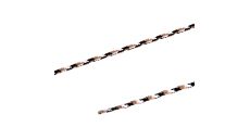 Okrúhle šnúrky outdoorové, 5 mm, 120 cm, čierne/biele/béžové