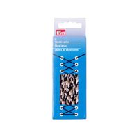 Okrúhle šnúrky outdoorové, 5 mm, 120 cm, čierne/biele/béžové