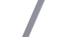 Saténová stuha, 4 m x 10 mm, sivá