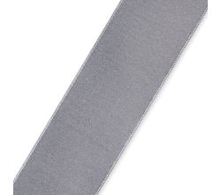 Saténová stuha, 3 m x 38 mm, sivá