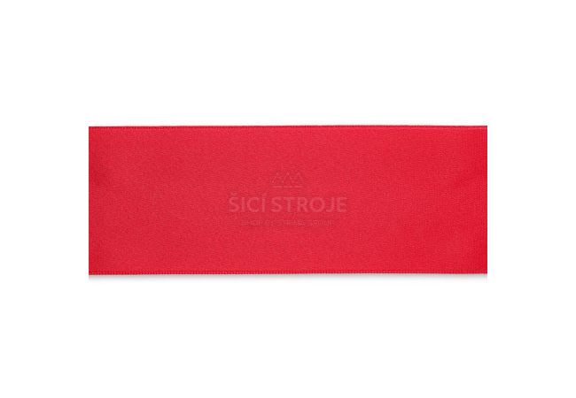 Saténová stuha, 3 m x 50 mm, tmavo červená