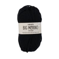 Priadza Drops Big Merino Uni Colour, 50 g - čierna