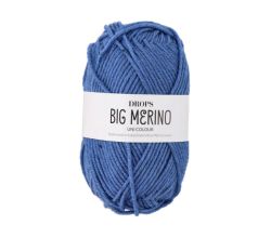 Priadza Drops Big Merino Uni Colour, 50 g - džínsová