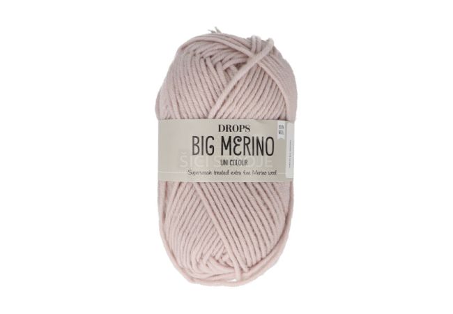 Priadza Drops Big Merino Uni Colour, 50 g - svetlo béžová