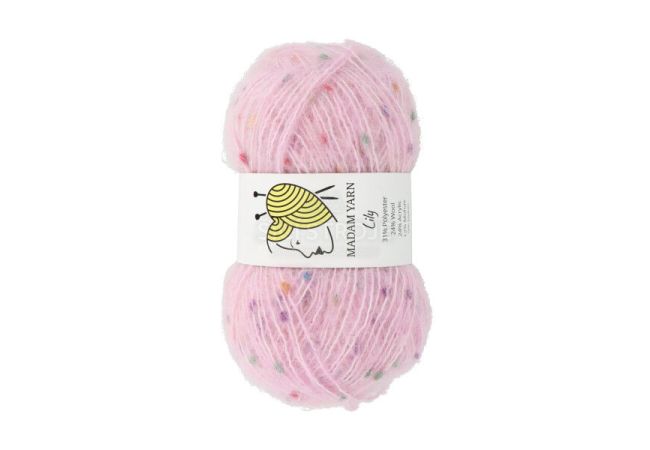 Priadza Madam Yarn Lily, 50 g - ružová