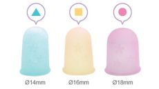 Náprstok silokonový, set 3 ks: 14, 16, 18 mm