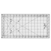Rastrové pravítko pre patchwork 16x32cm, čierne TEXI 4065