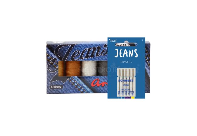 Základná súprava na šitie džínsov (jeans) pre šijacie stroje