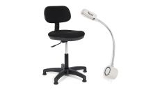 Sada stoličky a LED lampy pre šijacie stroje TEXI COMFY S
