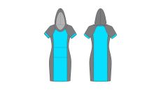 Strih Bára dámske šaty 170 cm