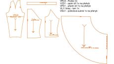 Strih Andrea dámske šaty 170 cm