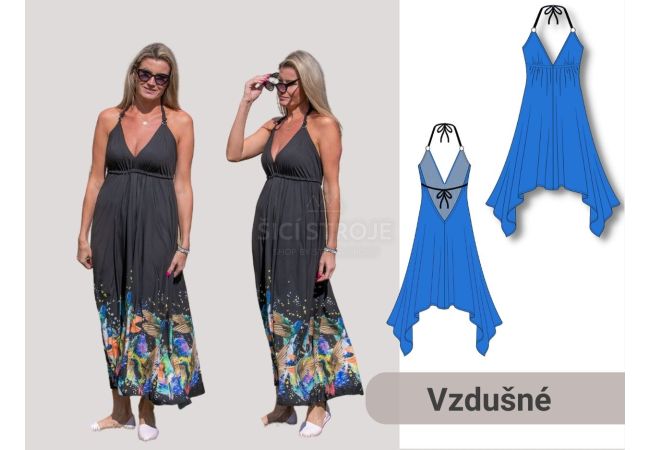 Strih Lážo-plážo dámske šaty