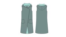 Strih Míla dámska vesta 170 cm