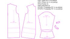 Strih Evelína dámska mikina 170 cm