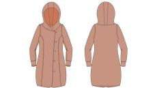 Strih Darina dámska mikina/kabátik 170 cm