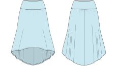 Strih Laura dámska sukňa 170 cm