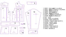 Strih Albína dámska bundička 170 cm