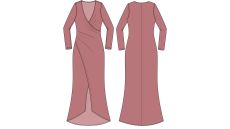 Strih Johana dámske šaty 170 cm