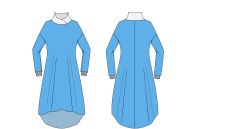 Strih Adela dámaské šaty/mikinošaty 170 cm