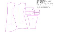 Strih Adela dámaské šaty/mikinošaty 170 cm