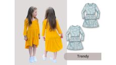 Strih Ľudmila detské šaty/mikinošaty