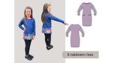 Strih Matylda detské tričko - šaty