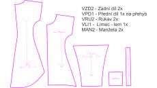 Strih Adela detské šaty/mikinošaty