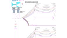 Strih Anička dámske tričko 170 cm