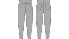 Strih Radka dámske nohavice so zníženým sedom (baggy) 170 cm