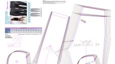 Strih Radka dámske nohavice so zníženým sedom (baggy) 170 cm