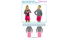 Strih Berenika dámsky top so sukňou 170 cm
