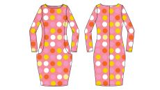 Strih Agáta dámske šaty/mikinošaty 170 cm