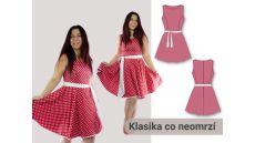 Strih Retro dámske šaty 170 cm