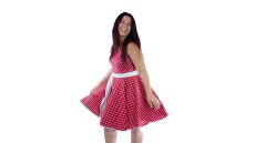 Strih Retro dámske šaty 170 cm