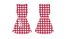 Strih Retro dámske šaty 170 cm