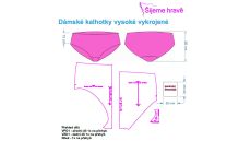 Strih nohavičky - set 5 modelov dámska bielizeň