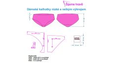 Strih nohavičky - set 5 modelov dámska bielizeň