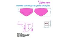 Strih nohavičky - set 5 modelov dámska bielizeň