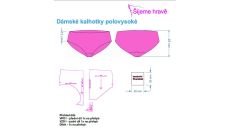 Strih nohavičky - set 5 modelov dámska bielizeň