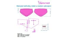 Strih nohavičky - set 5 modelov dámska bielizeň
