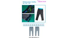 Strih parkour detské tepláky