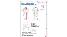 Strih Alena dámske košeľové šaty 170 cm