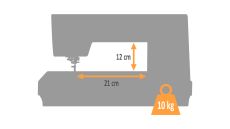 Šijací stroj JANOME SKYLINE S3 veľkosti XL