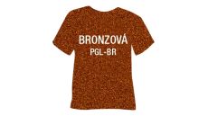Glitrová hrubá nažehľovacia fólia POLI-TAPE Craft - bronzová