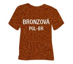 Glitrová hrubá nažehľovacia fólia POLI-TAPE Craft - bronzová