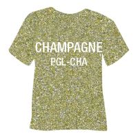 Glitrová hrubá nažehľovacia fólia POLI-TAPE Craft - champagne