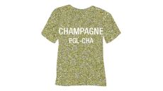 Glitrová hrubá nažehľovacia fólia POLI-TAPE Craft - champagne