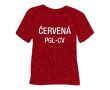 Glitrová hrubá nažehľovacia fólia POLI-TAPE Craft - červená
