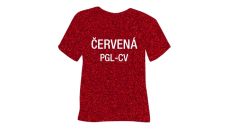 Glitrová hrubá nažehľovacia fólia POLI-TAPE Craft - červená